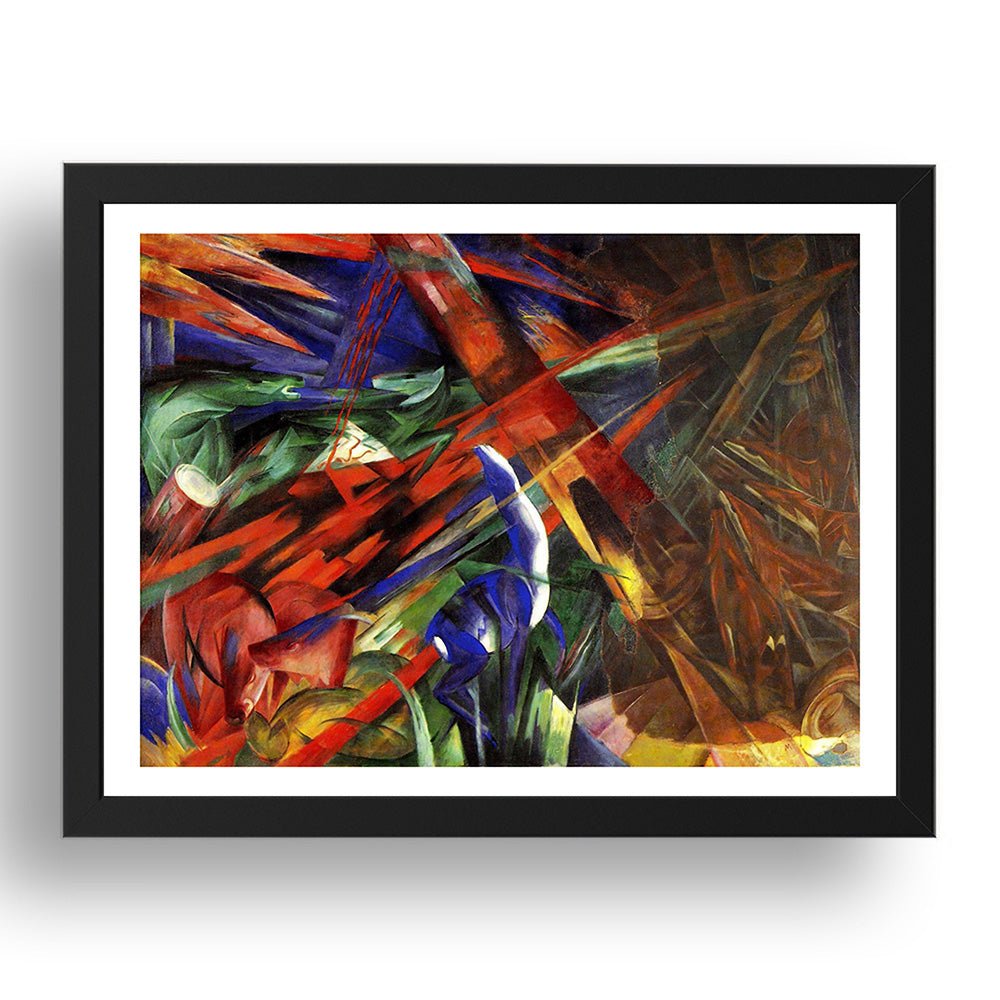 Franz Marc - Dreaming Horse [1913], vintage art, A3 (16x12") Poster Print