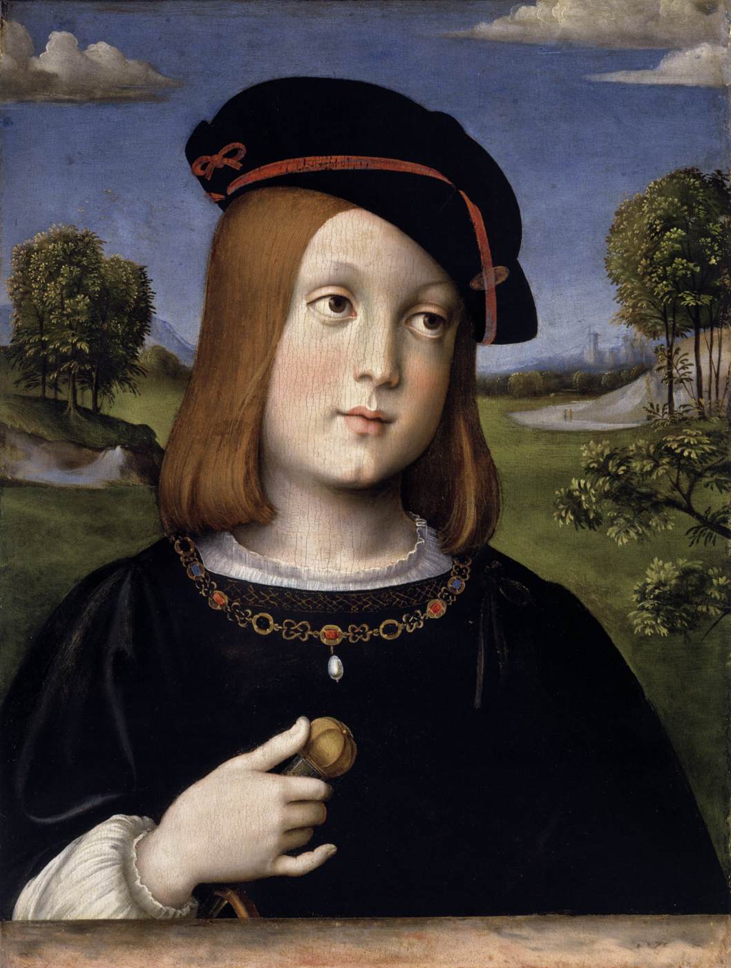 Frederigo Gonzaga, vintage artwork by Francesco Francia, A3 (16x12") Poster Print