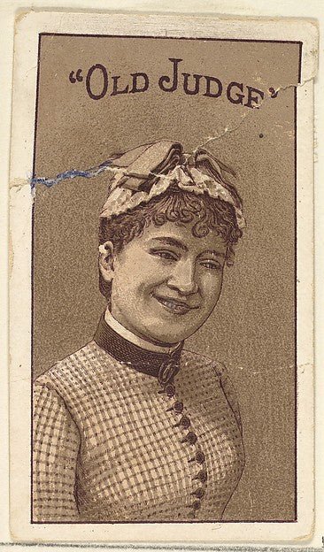 :From the Old Judge series for Old Judge Cigarettes 1886-16x12"(A3) Poster