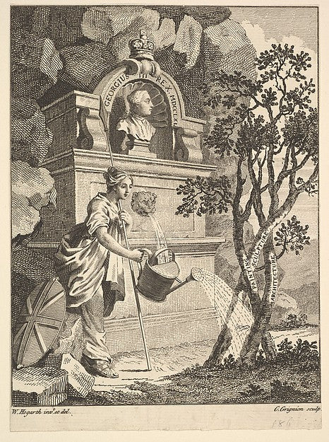 Frontispiece to the Catalogue of Pictures Exhibited in Spring , vintage art, A3 (16x12") Poster Print