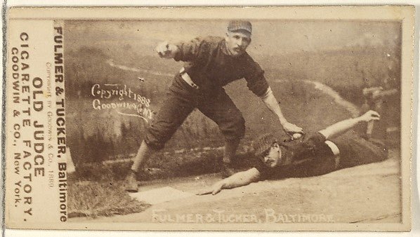 :Fullmer and Tucker Baltimore Orioles from the Old Judge ser-16x12"(A3) Poster