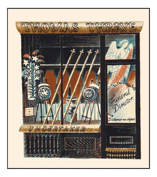 Funeral Director by Eric Ravilious, A4 size (8.27 × 11.69 inches) Poster
