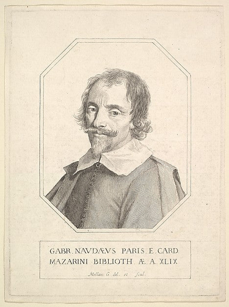 Gabriel Naudé 1648-Claude Mellan , vintage art, A3 (16x12") Poster Print