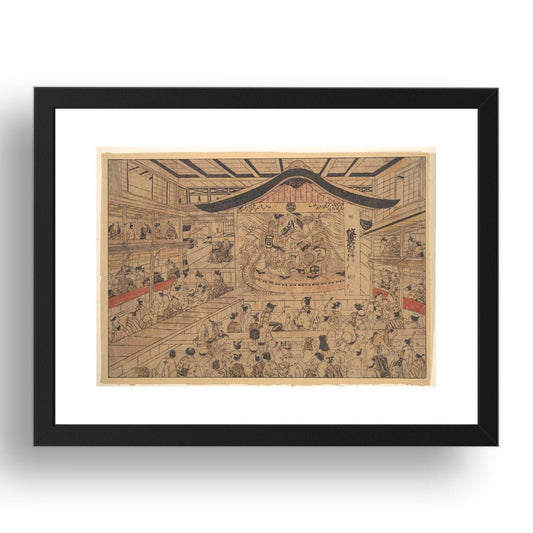gambling, Graphic Erotic ukiyo-e Japanese Shunga, classic artwork in 17x13"(A3) Frame