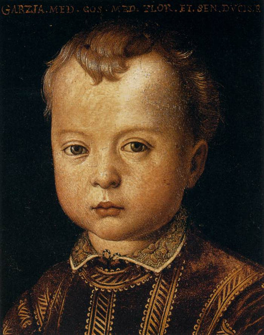 Garcia de' Medici, vintage artwork by Agnolo Bronzino, A3 (16x12") Poster Print