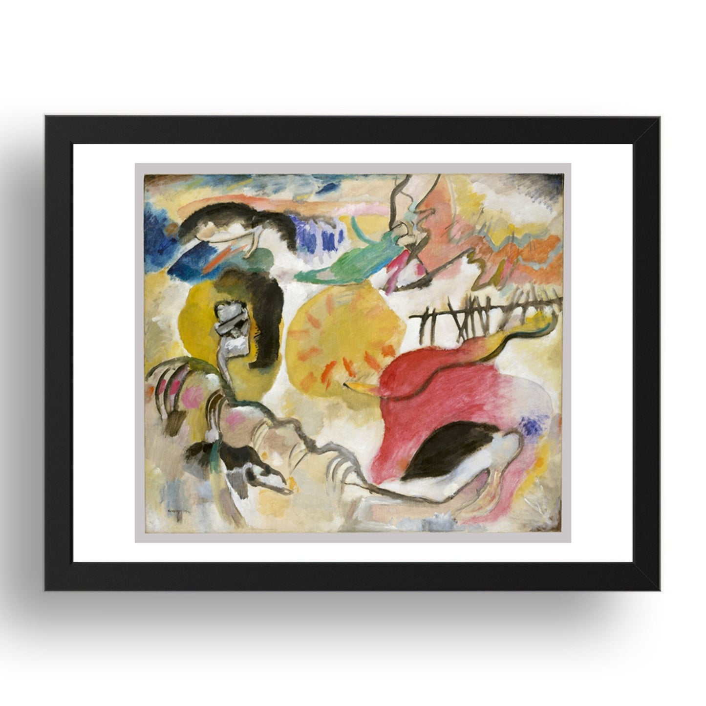 Garden of Love II by Wassily Kandinsky, 17x13" Frame