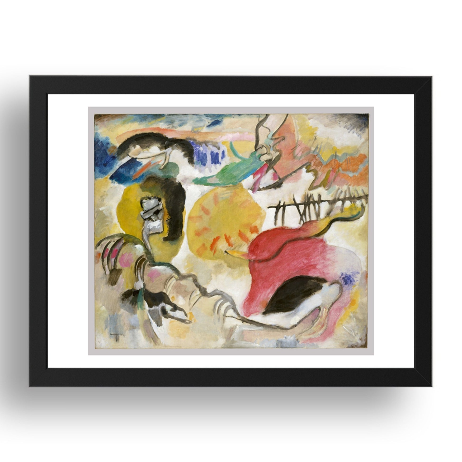 Garden of Love II by Wassily Kandinsky, 17x13" Frame
