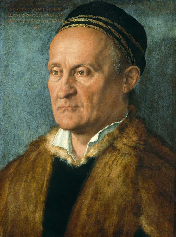 jakob muffel by Albrecht Durer, 1526, 12x8" (A4) Poster