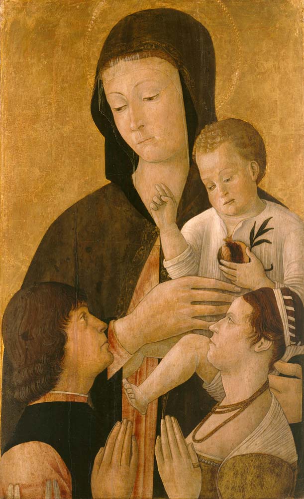 madonna with child & two donors by G.Bellini, 12x8" (A4) Poster