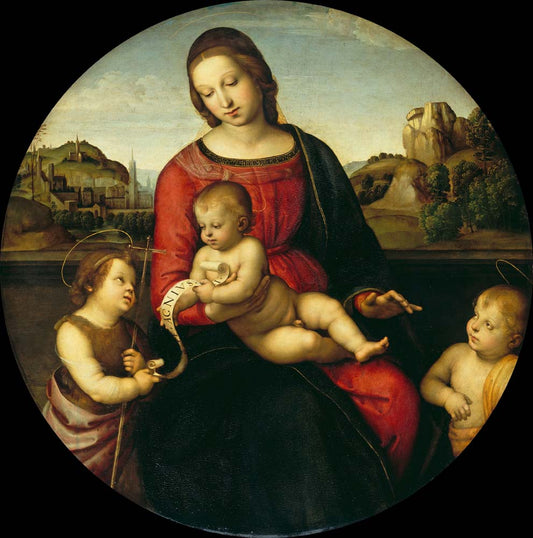madonna terranuova by Raphael, 1505, 12x8" (A4) Poster