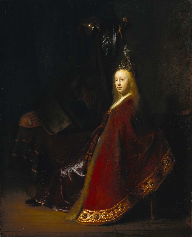 minerva by Rembrandt, 1631, 12x8" (A4) Poster