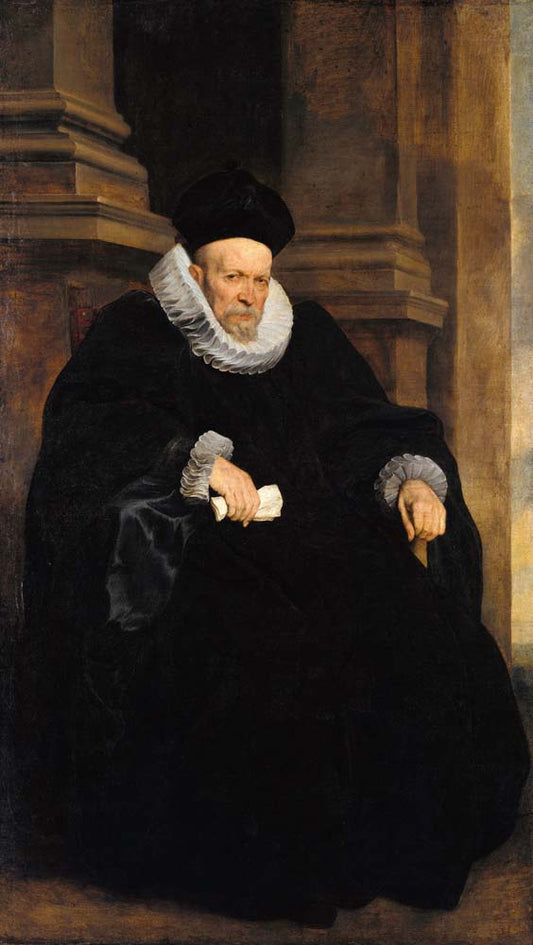 a genovese gentleman by A. van Dyck, 12x8" (A4) Poster