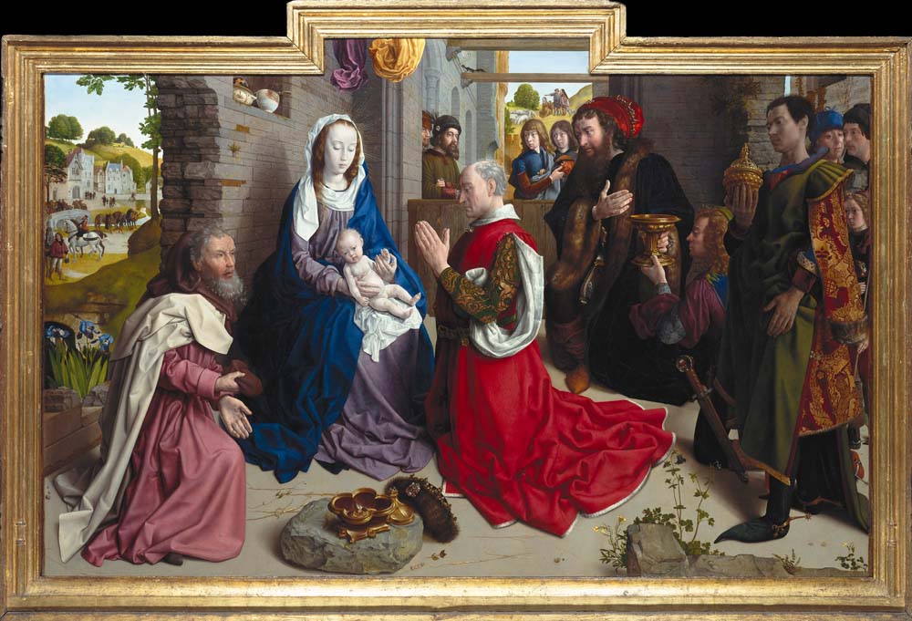 adoration of the kings by Hugo van der Goes, 12x8" (A4) Poster