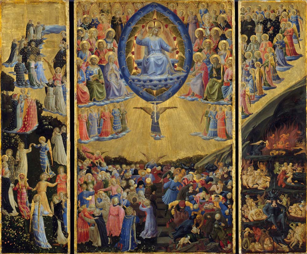 the last judgement by A.Giovanni da Fiesole, 12x8" (A4) Poster