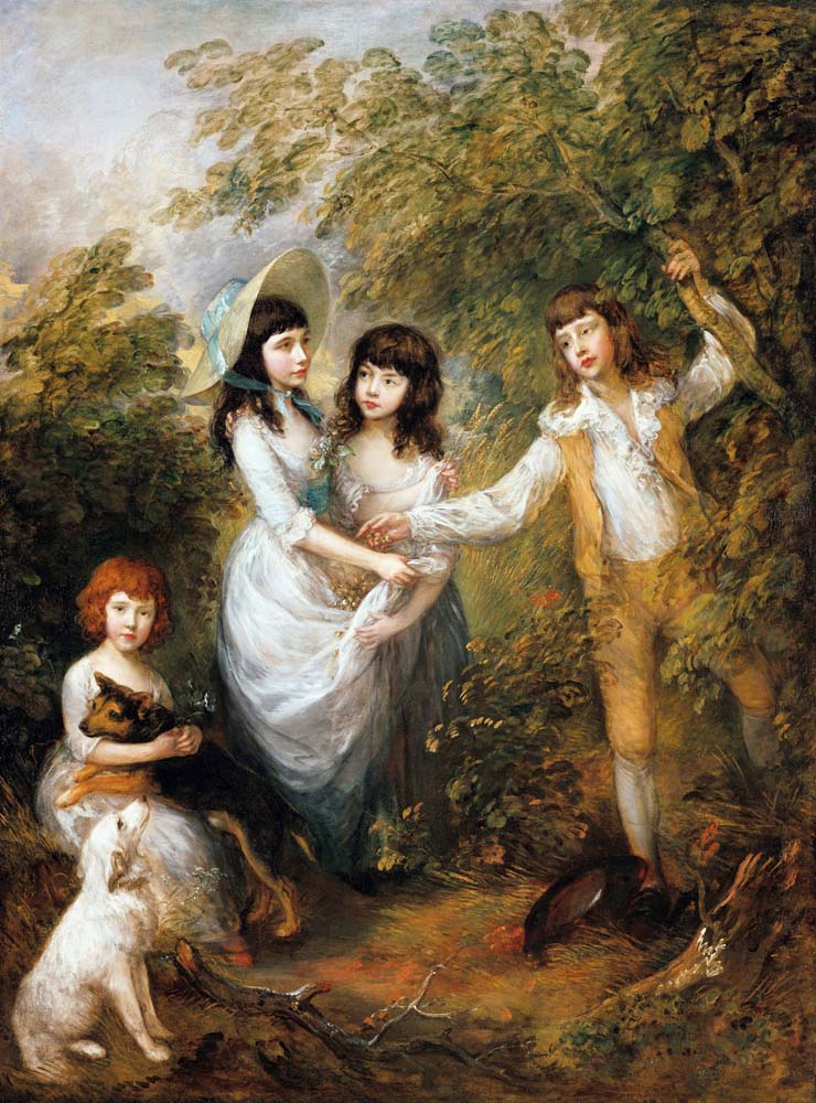  the marsham children by T.Gainsborough,1787, 12x8" (A4) Poster