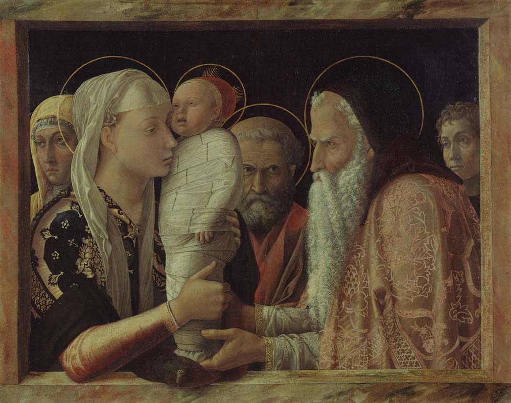 the presentation by A. Mantegna,ca1465, 12x8" (A4) Poster