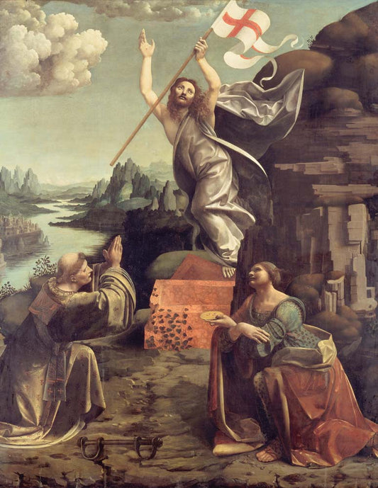 the resurrection of christ by G.A.d'Oggiono, 12x8" (A4) Poster