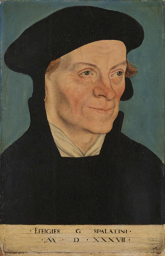 Georg Spalatin, vintage artwork by Lucas Cranach the Elder, A3 (16x12") Poster Print