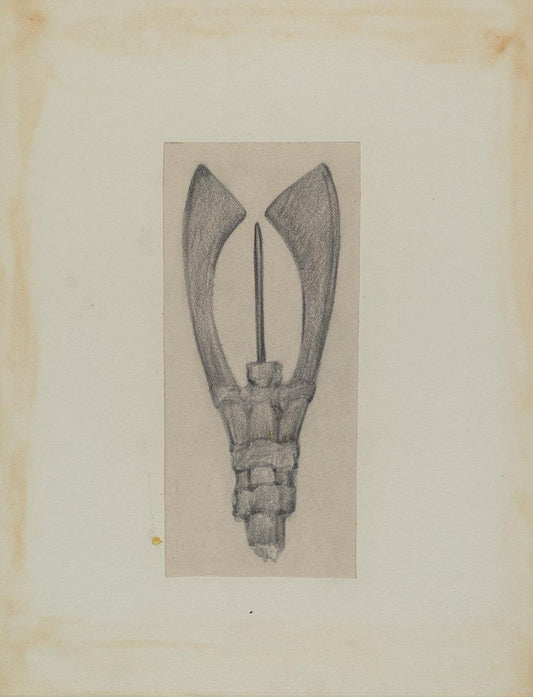 George B. Wally:Fish Spear,16x12"(A3) Poster