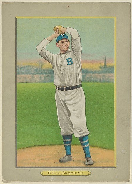 :George Bell Pitcher Brooklyn Dodgers  from Turkey Red Cabin-16x12"(A3) Poster