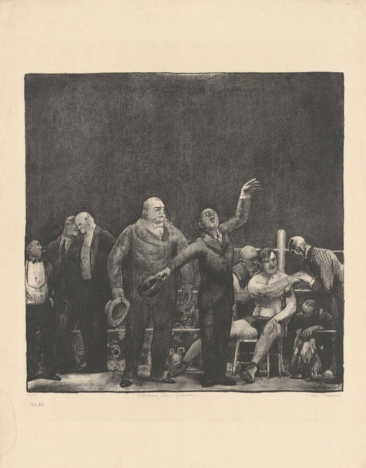 George Bellows:Introducing John L. Sullivan,16x12"(A3) Poster