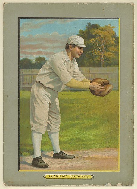 :George Frederick "Peaches" Graham Catcher Boston Rustlers -16x12"(A3) Poster