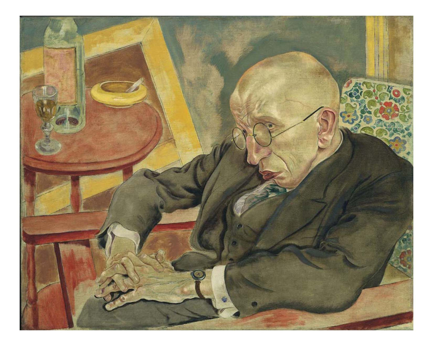 George Grosz - The Poet Max Herrmann-Neisse, 16x12" (A3) Poster Print