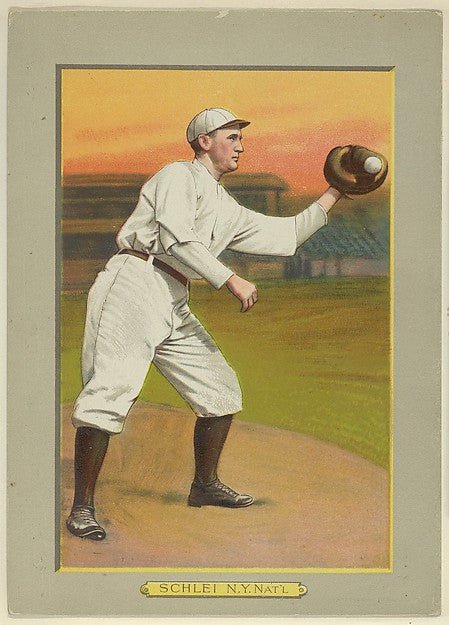:George Henry "Admiral" Schlei Catcher New York Giants  from-16x12"(A3) Poster