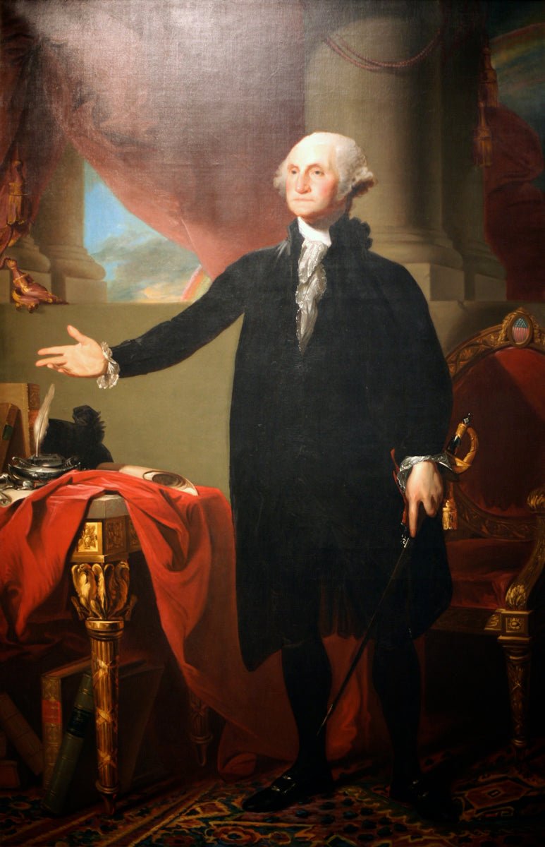 George Washington by Gilbert Stuart, vintage art, modern poster print