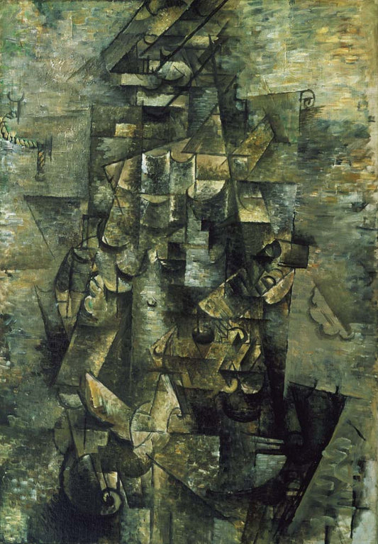 Georges Braque - Man with a Guitar, vintage art, modern poster print