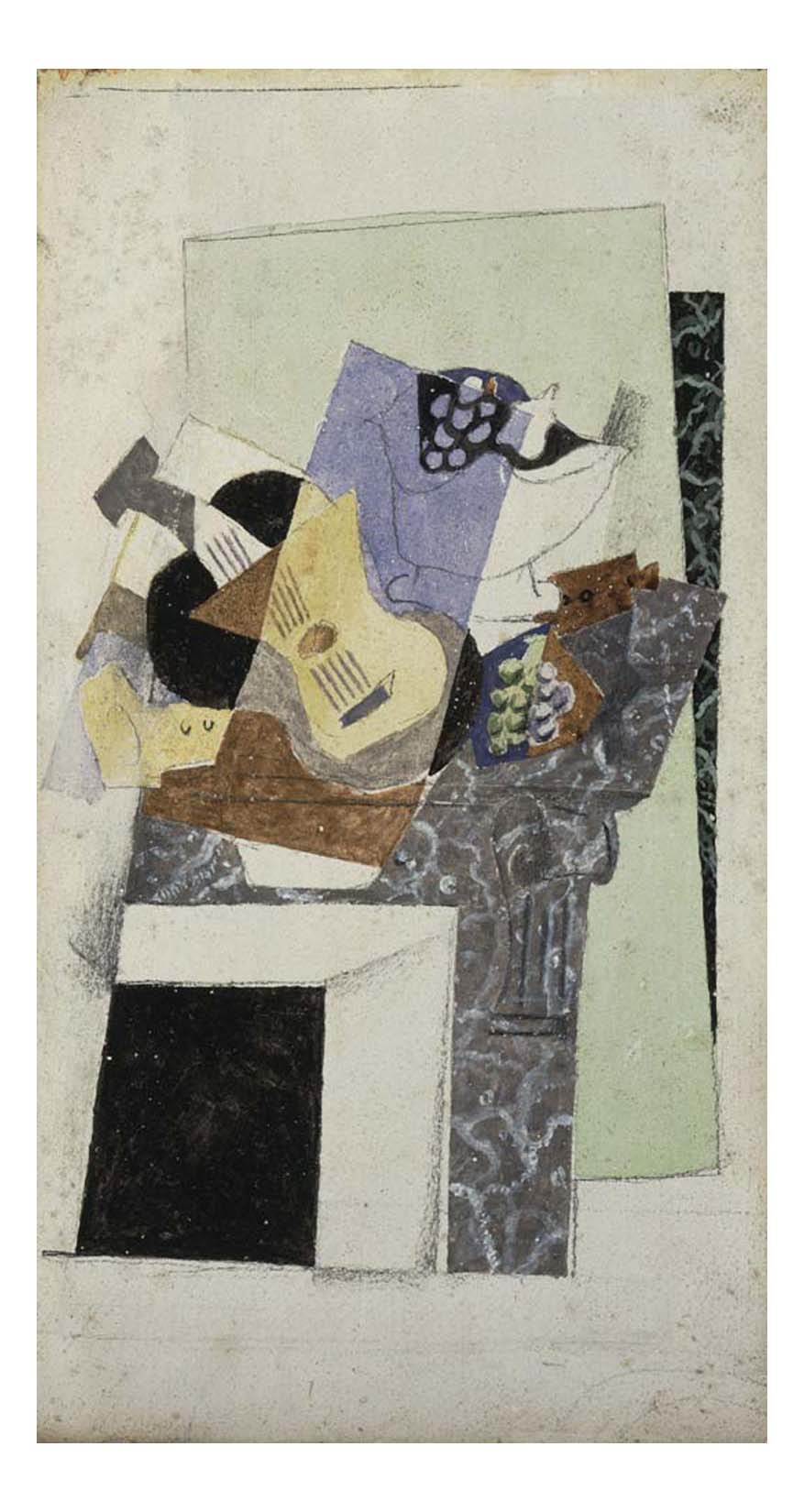 Georges Braque - Stil Life on a Mantelpiece, 16x12" (A3) Poster Print