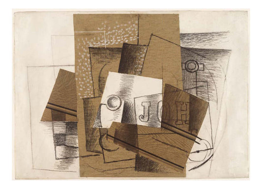 Georges Braque - Still Life with Glass and Letters, 16x12" (A3) Poster Print