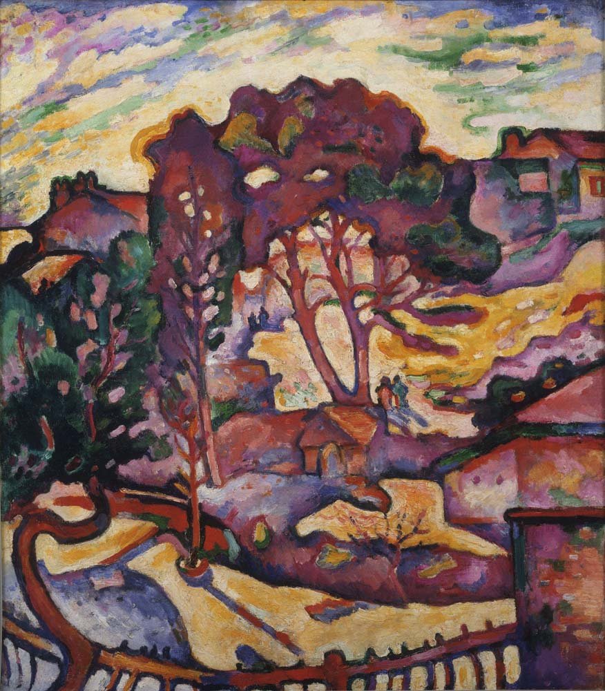 Georges Braque - The Large Trees, vintage art, A3 (16x12")  Poster Print 