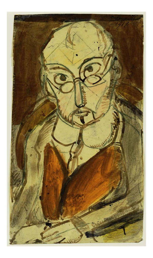 Georges Rouault - Man with Spectacles, 16x12" (A3) Poster Print