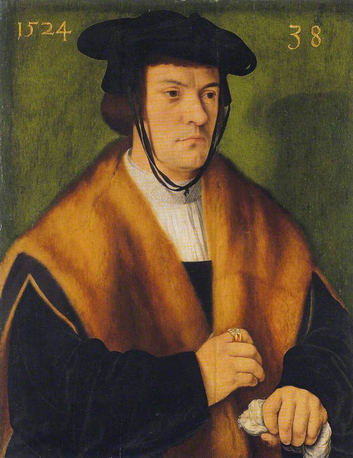 Gerard von Westerburg, vintage artwork by Bartholomäeus Bruyn the Elder, A3 (16x12") Poster Print