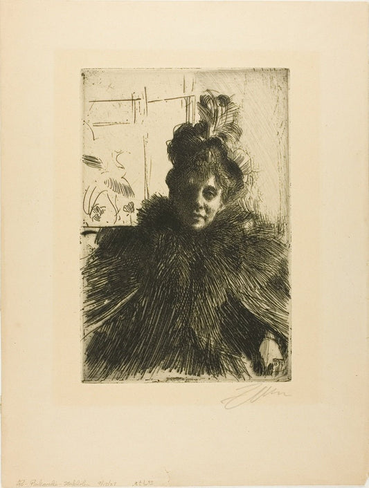 Gerda Hagborg III by  Anders Zorn, 23x16"( A2 size) Poster Print