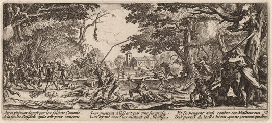 Gerrit van Schagen after Jacques Callot:The Peasants Avenge ,16x12"(A3) Poster