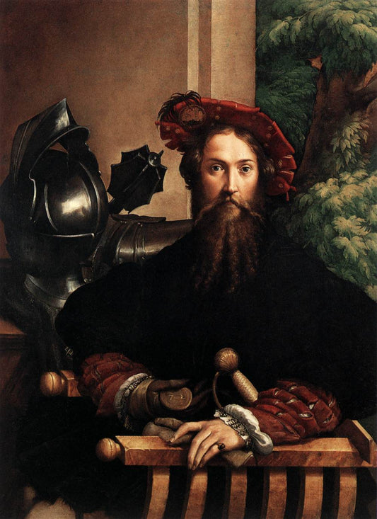 Gian Galeazzo Sanvitale, Count of Fontanellato, vintage artwork by Parmigianino, A3 (16x12") Poster Print