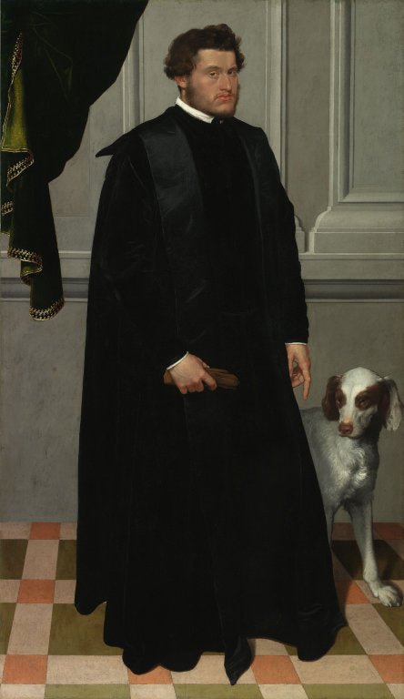 Gian Ludovico Madruzzo, vintage artwork by Giovanni Battista Moroni, A3 (16x12") Poster Print