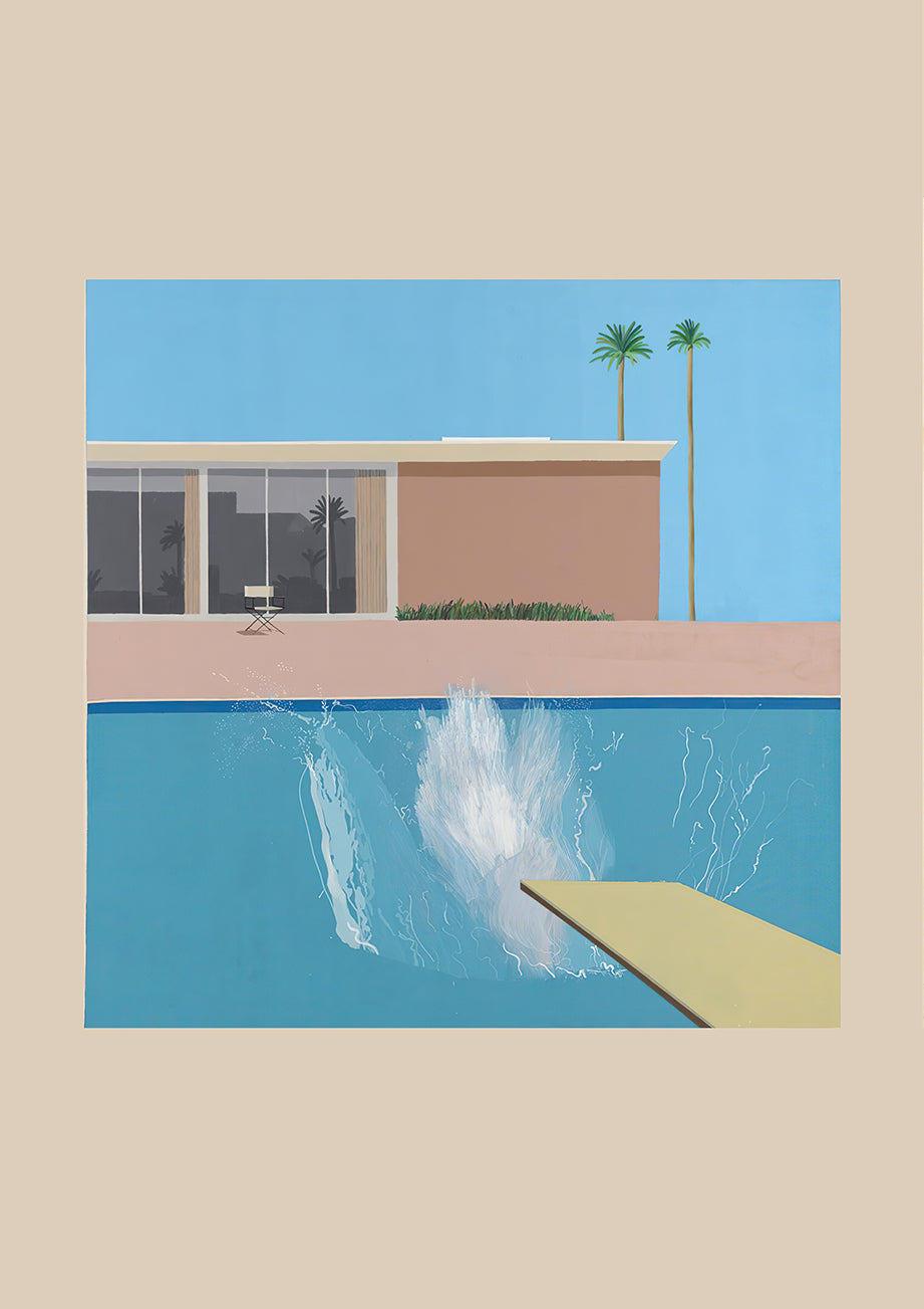 A Bigger Splash by David Hockney,  Poster Print