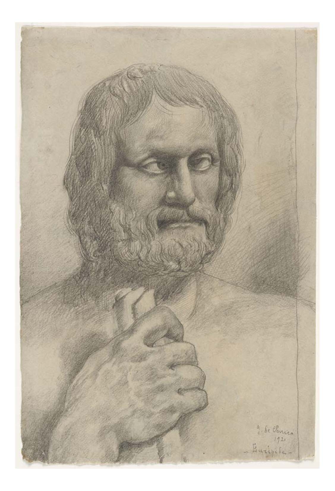 Giorgio de Chirico - Euripides, 16x12" (A3) Poster Print