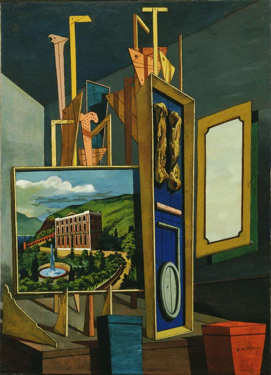 Giorgio de Chirico - Great Metaphysical Interior, vintage art, modern poster print