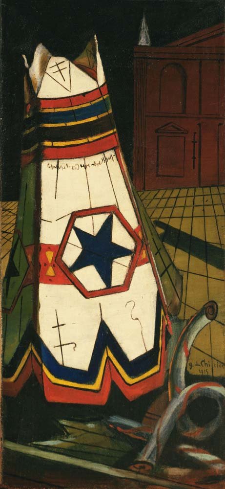 Giorgio de Chirico - Playthings of the Prince, vintage art, A3 (16x12")  Poster Print 