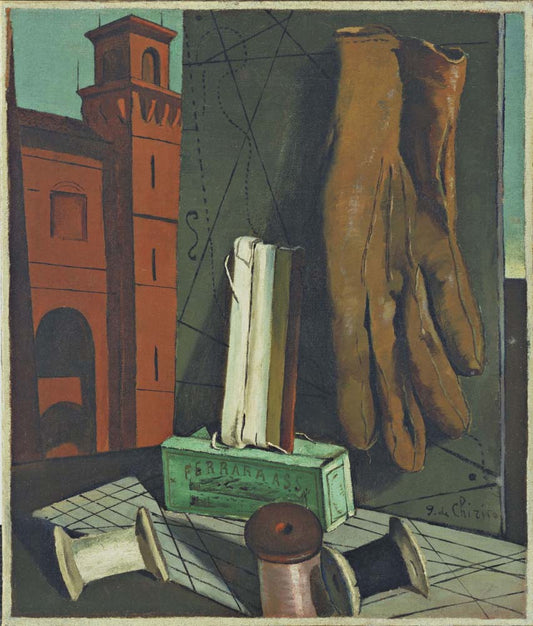 Giorgio de Chirico - The Amusements of a Young Girl, vintage art, modern poster print