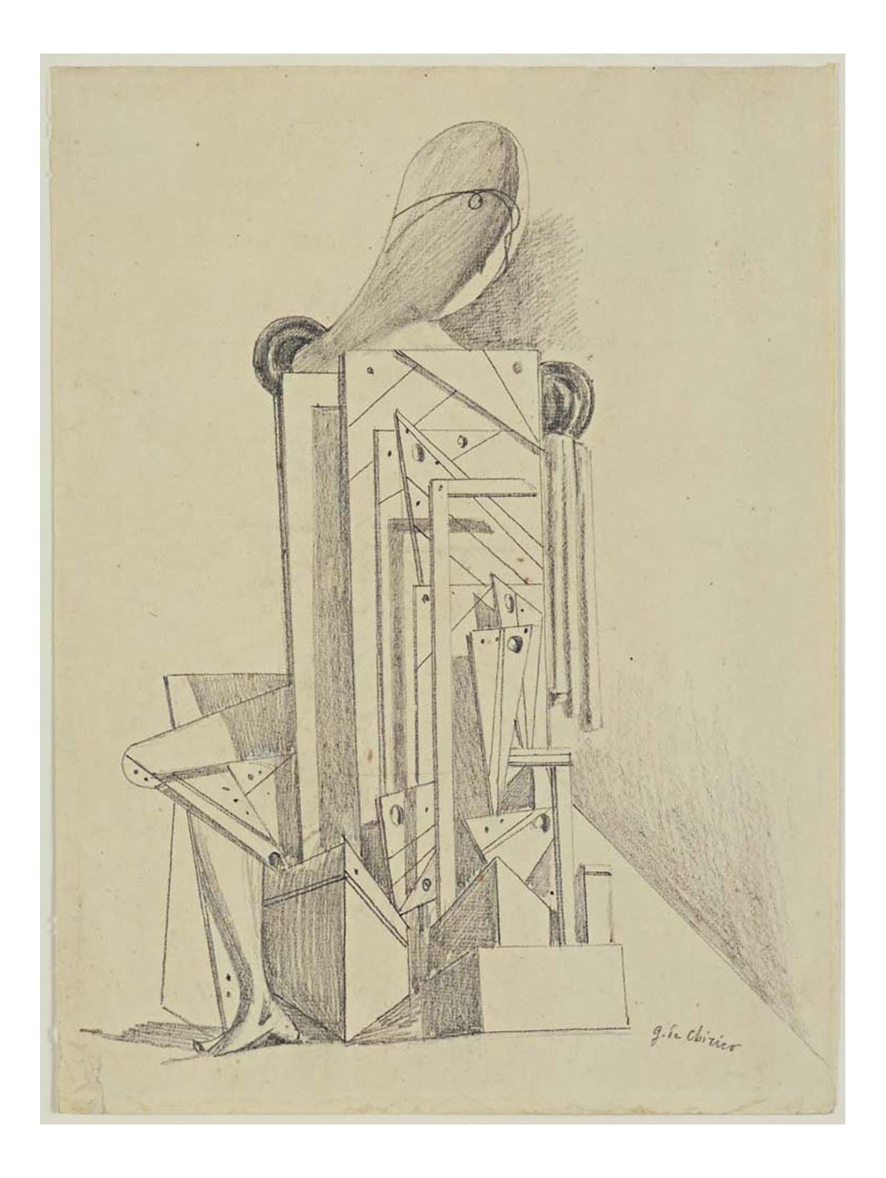 Giorgio de Chirico - The Condottiere, 16x12" (A3) Poster Print