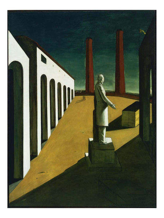 Giorgio de Chirico - The Enigma of a Day, 16x12" (A3) Poster Print