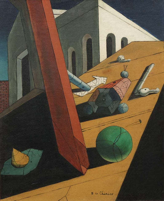 Giorgio de Chirico - The Evil Genius of a King, vintage art, modern poster print