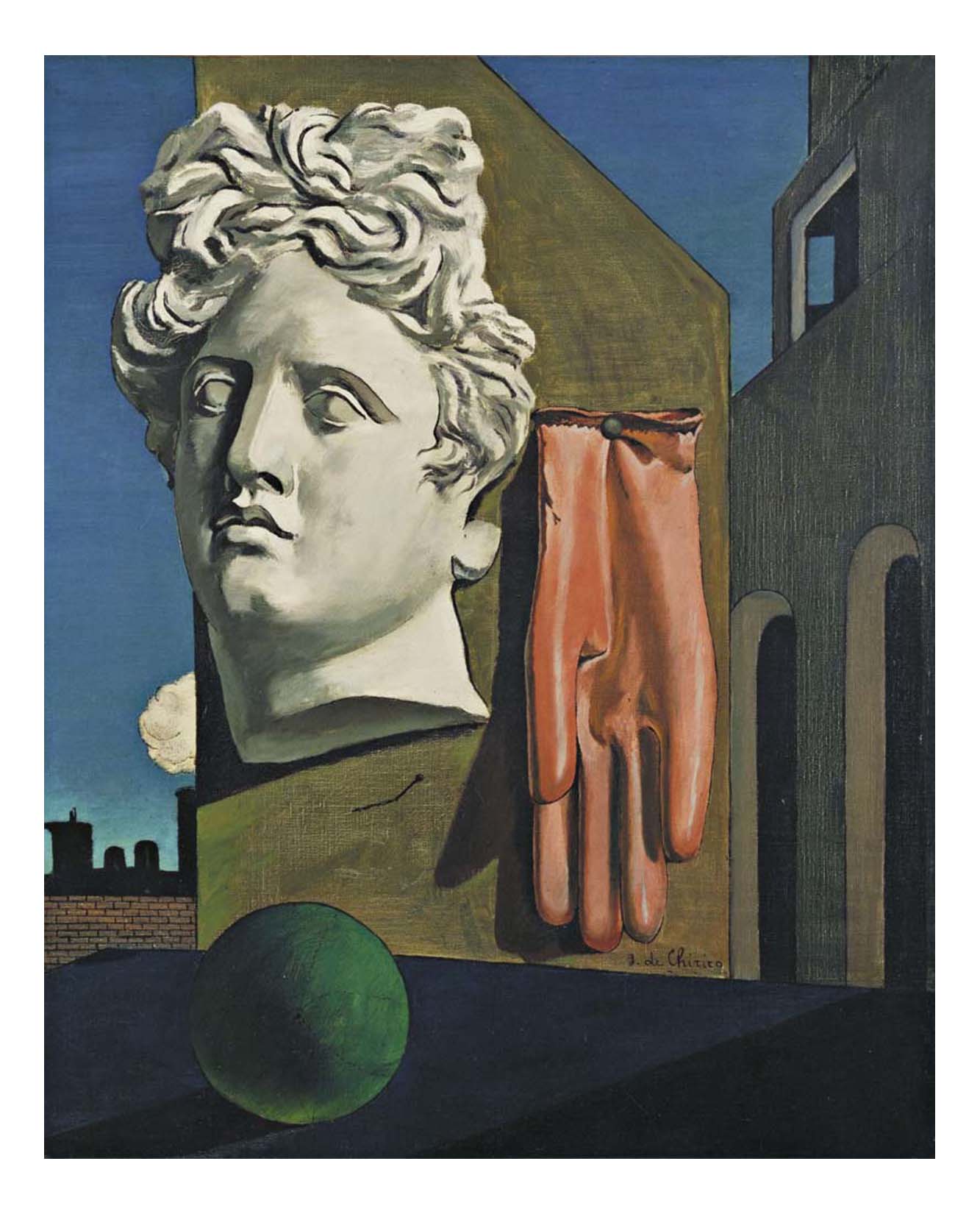 Giorgio de Chirico - The Song of Love, 16x12" (A3) Poster Print