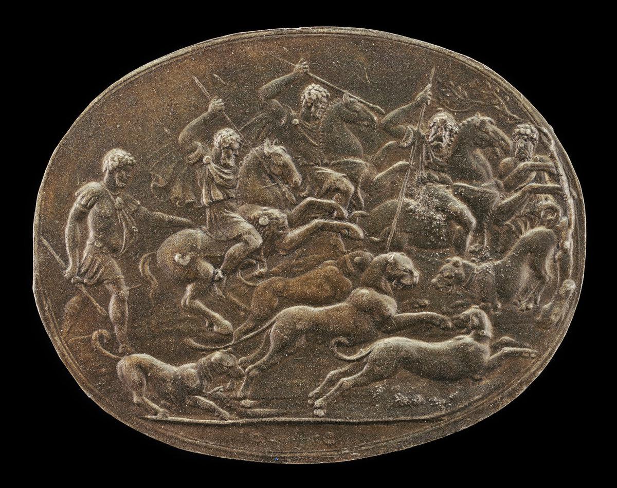 Giovanni Bernardi:A Panther Hunt,16x12"(A3) Poster