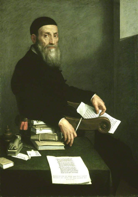 Giovanni Bressani (1490-1560), vintage artwork by Giovanni Battista Moroni, A3 (16x12") Poster Print